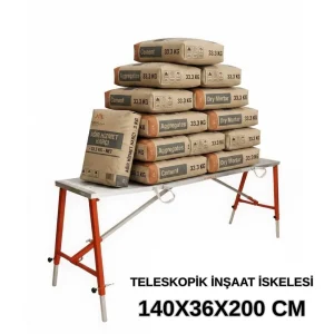 MİDİLLİ Teleskopik İnşaat İskelesi - 36 CM En Serisi (200 CM Uzunluk)